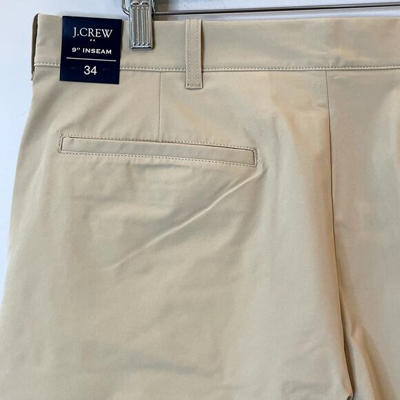 J.Crew Factory 9 Inch Tech Short Golf Performance Boat Vacation AL096 Dust 34 - Picture 7 of 13